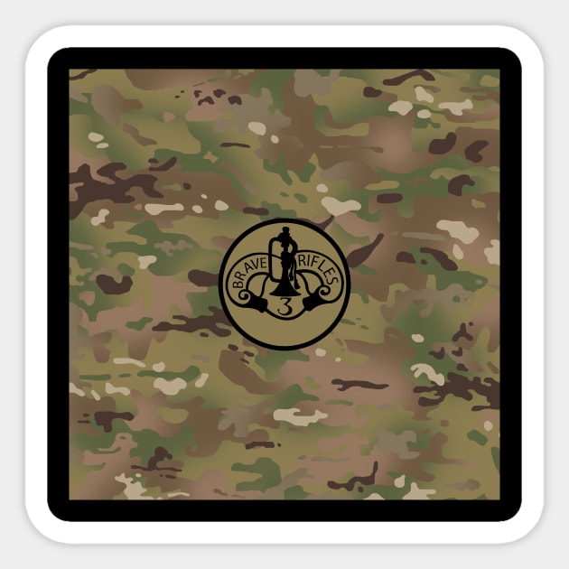 3rd Cavalry Regiment Sticker by Jared S Davies